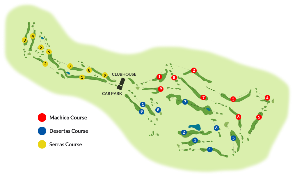 Santo da Serra Golf Course Holes